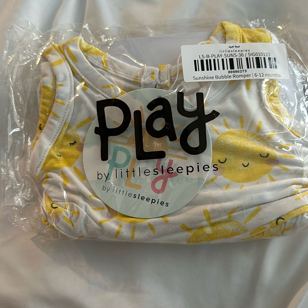 Little Sleepies Sunshine bubble romper 6-12m